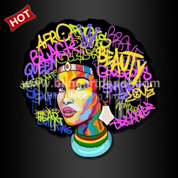 Afro Girl Heat Printing Vinyl Film Transfer for Apparels Iron ons Afro Girl Heat Printing Vinyl Film Transfer for Apparels Iron ons